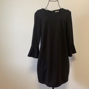 Black bell sleeve dress